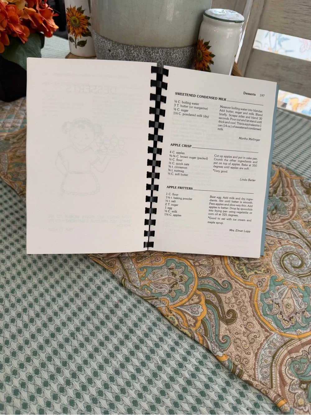 Vintage Spiral Bound Cookbook ‘The Home Style Cookbook’ Linville Hill Mennonite